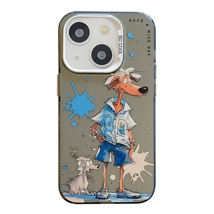 Animal Pattern Oil Painting Series PC + TPU Phone Case, For iPhone 13