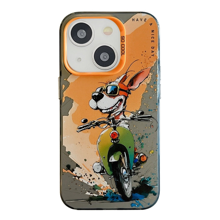 Animal Pattern Oil Painting Series PC + TPU Phone Case, For iPhone 13