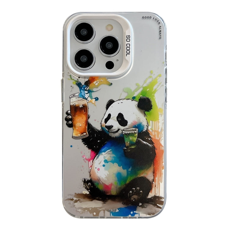 Animal Pattern Oil Painting Series PC + TPU Phone Case, For iPhone 13 Pro