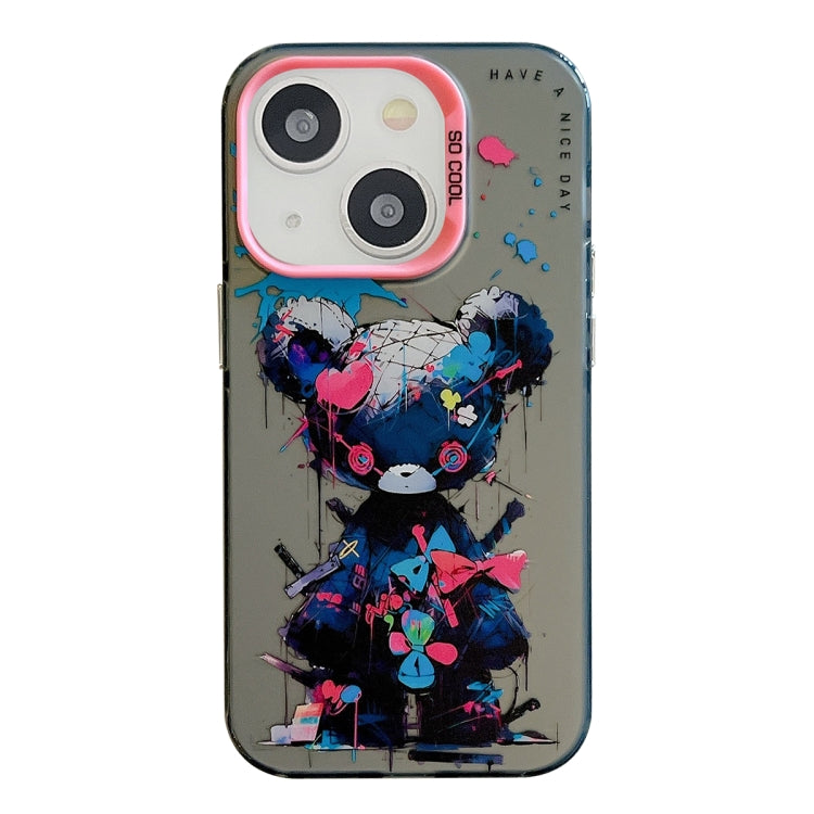 Animal Pattern Oil Painting Series PC + TPU Phone Case, For iPhone 14