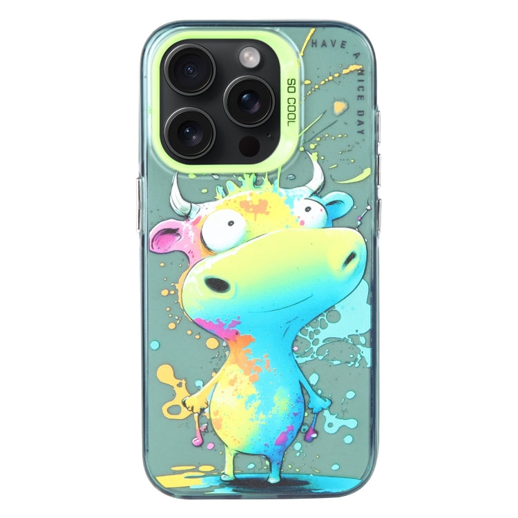 Animal Pattern Oil Painting Series PC + TPU Phone Case, For iPhone 14 Pro Max