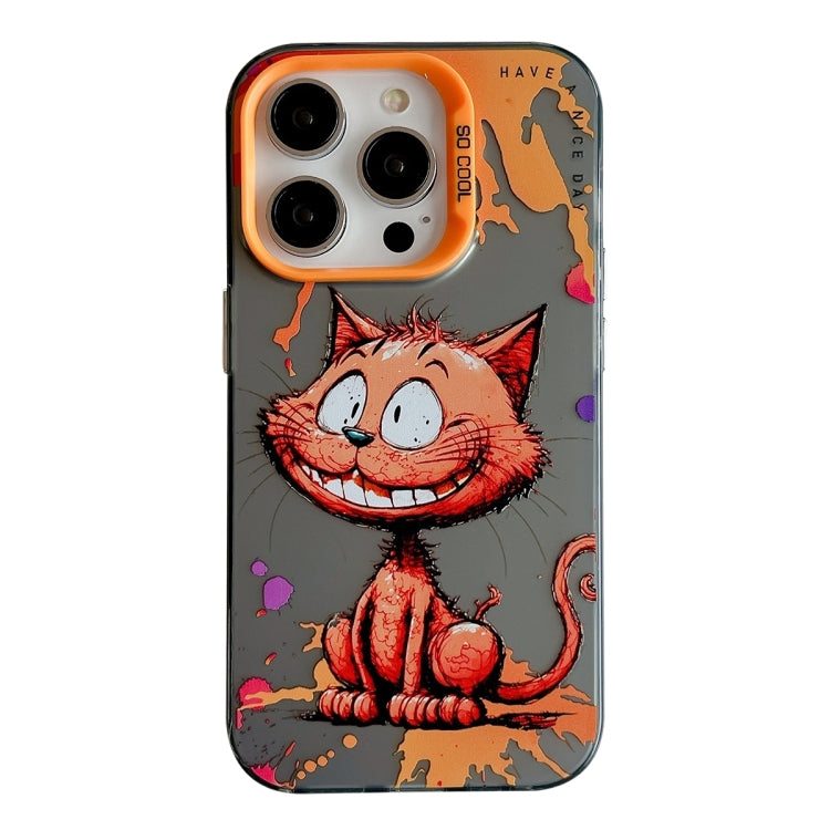 Animal Pattern Oil Painting Series PC + TPU Phone Case, For iPhone 15 Pro Max