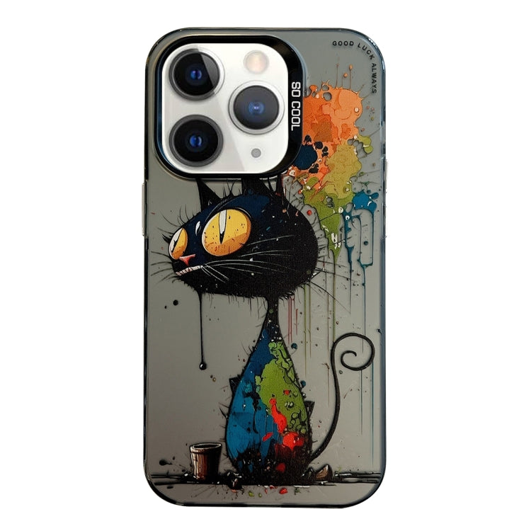 Animal Pattern Oil Painting Series PC + TPU Phone Case, For iPhone 11 Pro Max