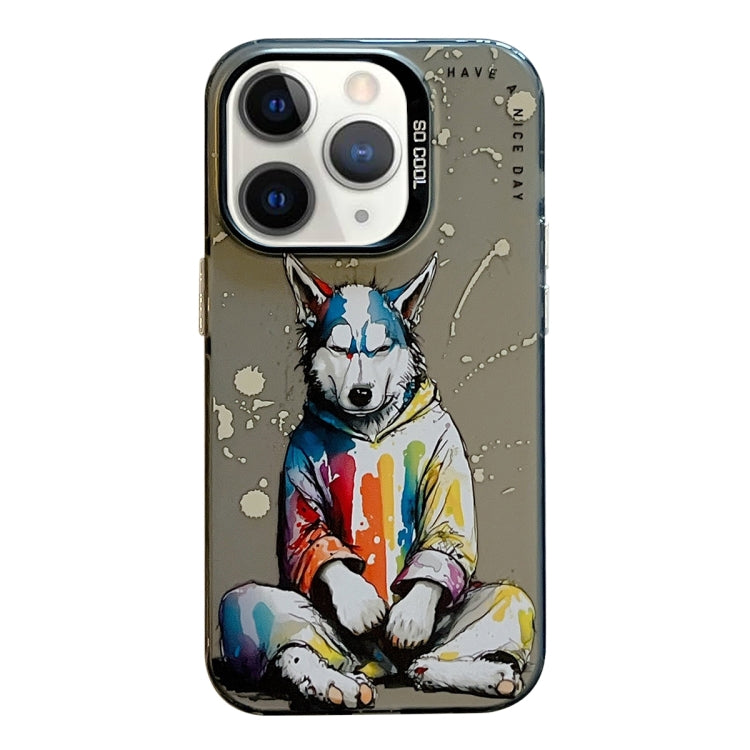 Animal Pattern Oil Painting Series PC + TPU Phone Case, For iPhone 11 Pro Max