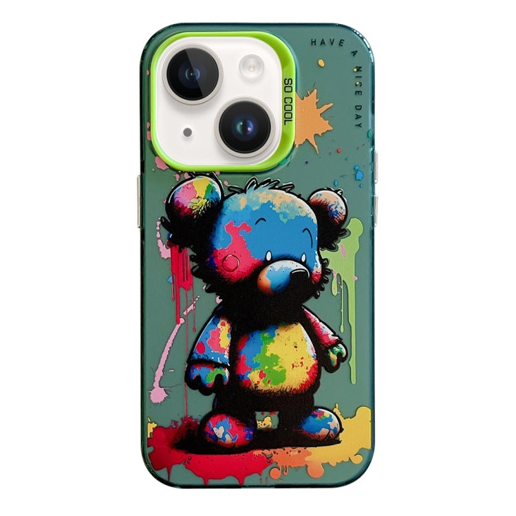 Animal Pattern Oil Painting Series PC + TPU Phone Case, For iPhone 14 Plus