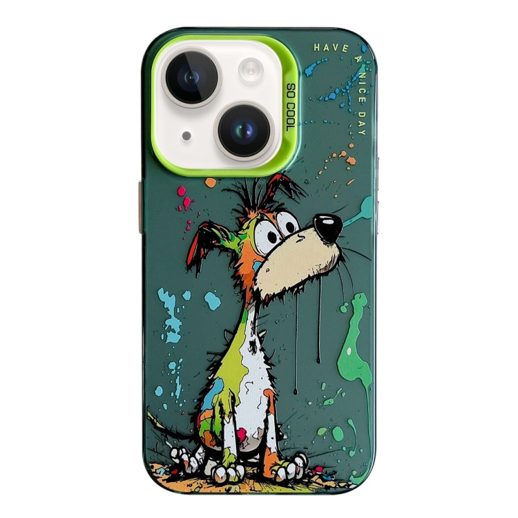 Animal Pattern Oil Painting Series PC + TPU Phone Case, For iPhone 14 Plus