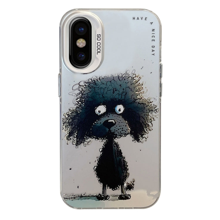 Animal Pattern Oil Painting Series PC + TPU Phone Case, For iPhone X / XS