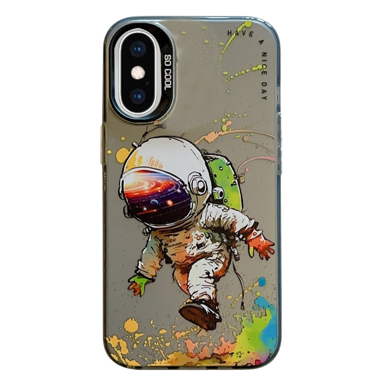 Animal Pattern Oil Painting Series PC + TPU Phone Case, For iPhone XS Max