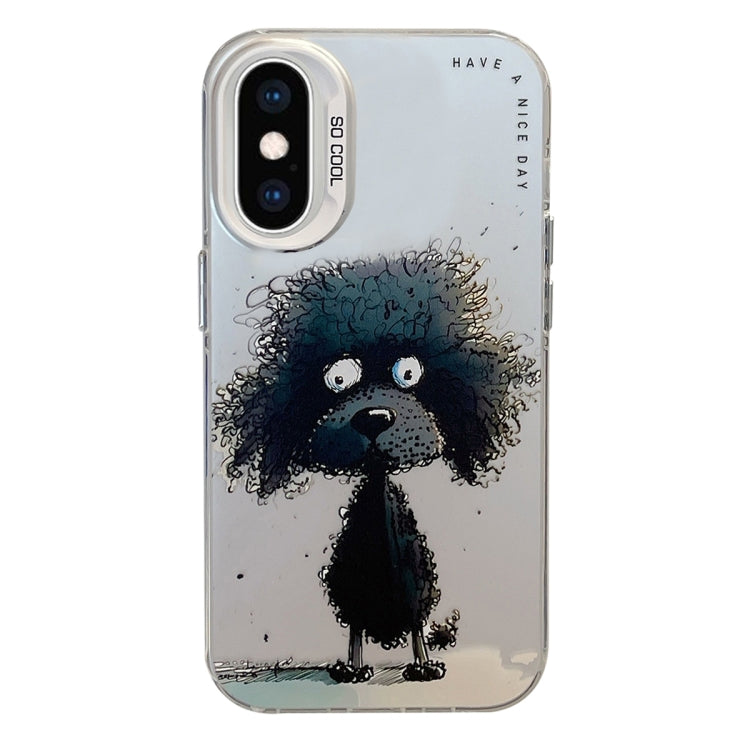 Animal Pattern Oil Painting Series PC + TPU Phone Case, For iPhone XS Max