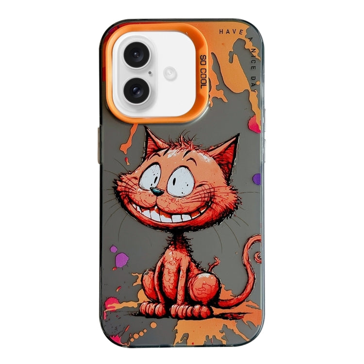 Animal Pattern Oil Painting Series PC + TPU Phone Case, For iPhone 16 Plus