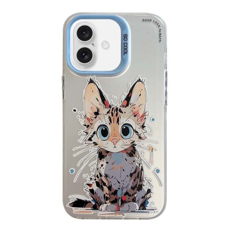 Animal Pattern Oil Painting Series PC + TPU Phone Case, For iPhone 16 Plus