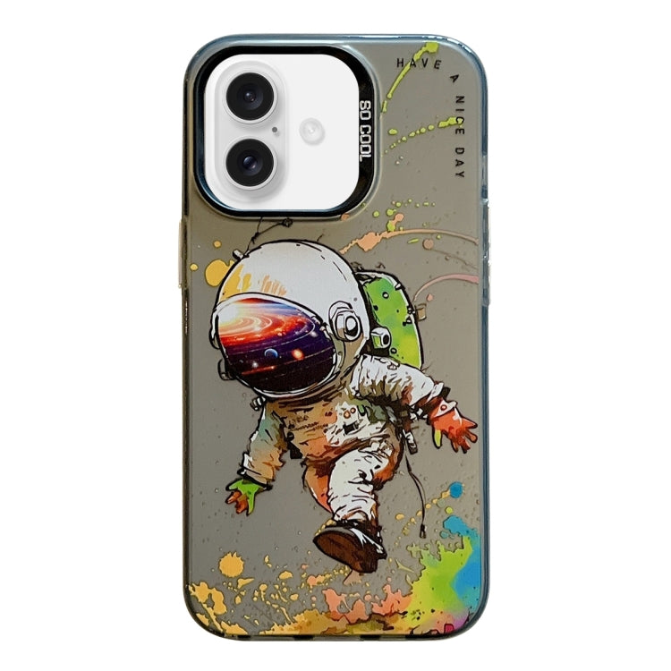 Animal Pattern Oil Painting Series PC + TPU Phone Case, For iPhone 16 Plus