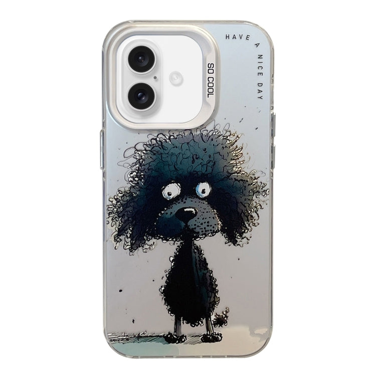 Animal Pattern Oil Painting Series PC + TPU Phone Case, For iPhone 16 Plus