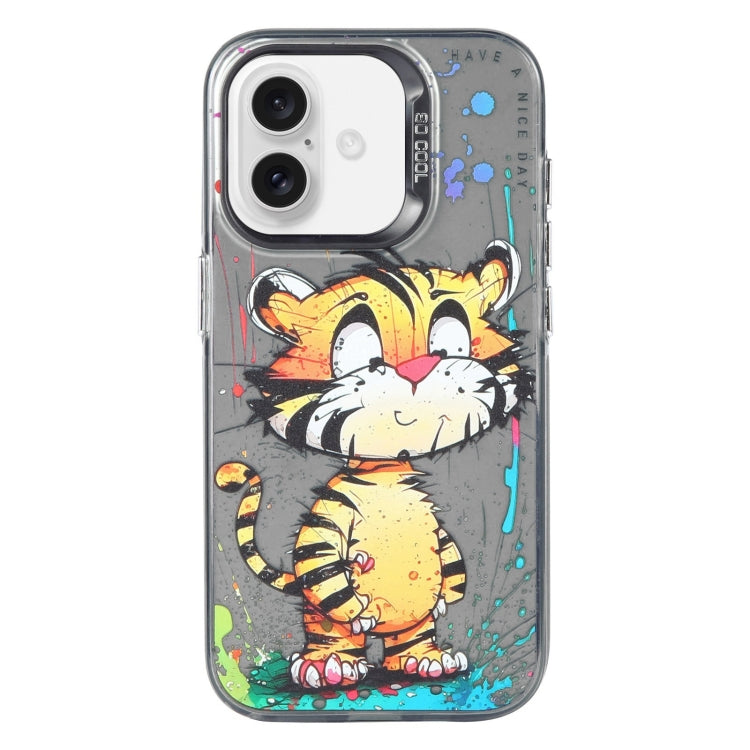 Animal Pattern Oil Painting Series PC + TPU Phone Case, For iPhone 16