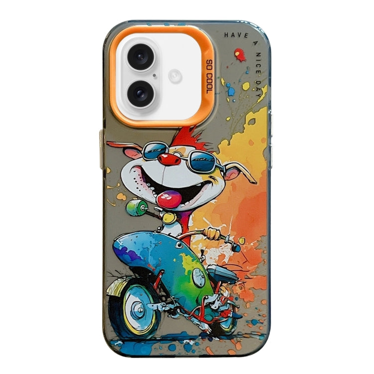 Animal Pattern Oil Painting Series PC + TPU Phone Case, For iPhone 16