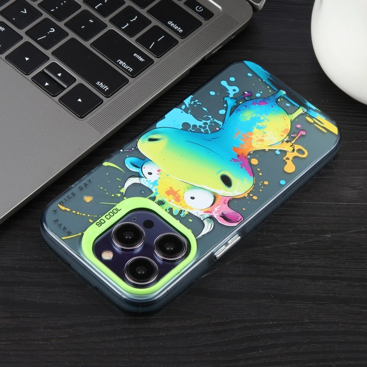 Animal Pattern Oil Painting Series PC + TPU Phone Case, For iPhone 16 Pro Max