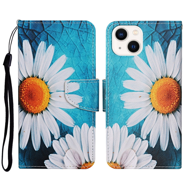 3D Colored Drawing Flip Leather Phone Case, For iPhone 15