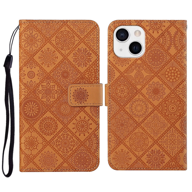 Ethnic Style Embossed Pattern Leather Phone Case, For iPhone 15 Pro Max, For iPhone 15 Pro, For iPhone 15 Plus, For iPhone 15