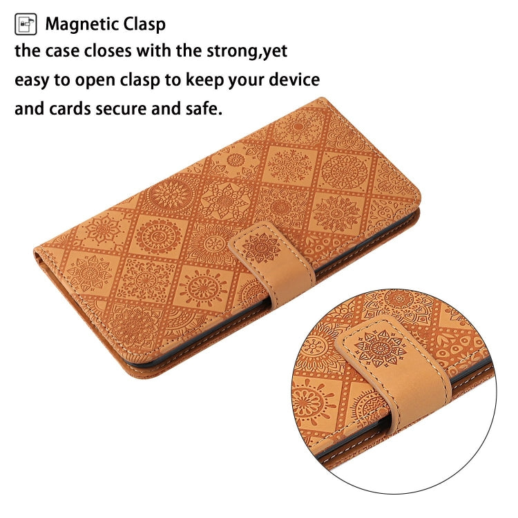 Ethnic Style Embossed Pattern Leather Phone Case, For iPhone 16 Pro Max, For iPhone 16 Pro, For iPhone 16 Plus, For iPhone 16