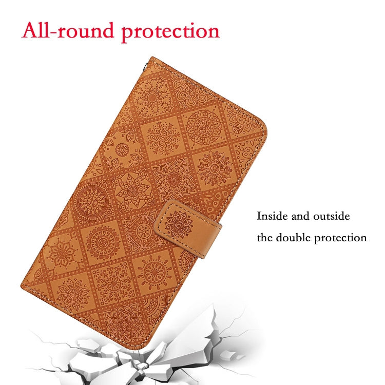 Ethnic Style Embossed Pattern Leather Phone Case, For iPhone 16 Pro Max, For iPhone 16 Pro, For iPhone 16 Plus, For iPhone 16