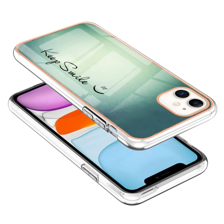 Electroplating Marble Dual-side IMD Phone Case, For iPhone 11