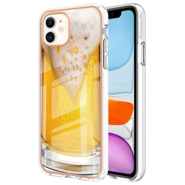 Electroplating Marble Dual-side IMD Phone Case, For iPhone 11