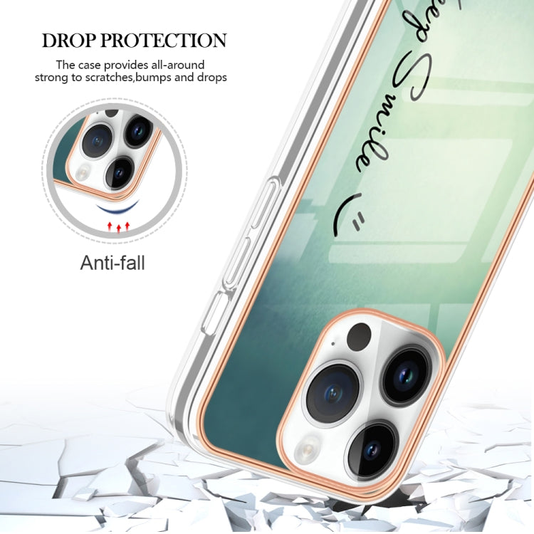 Electroplating Marble Dual-side IMD Phone Case, For iPhone 15 Pro Max, For iPhone 15 Pro, For iPhone 15 Plus, For iPhone 15