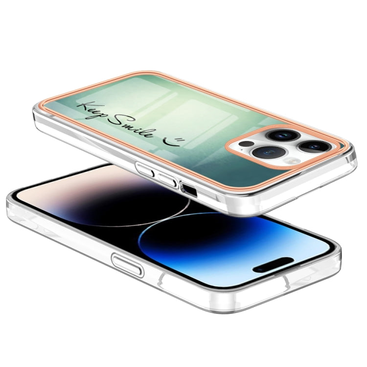 Electroplating Marble Dual-side IMD Phone Case, For iPhone 16 Pro Max, For iPhone 16 Pro, For iPhone 16 Plus, For iPhone 16