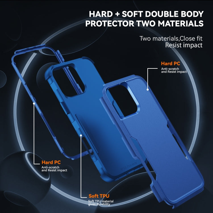 Commuter Shockproof TPU + PC Phone Case, For iPhone 16 Pro Max, For iPhone 16 Pro, For iPhone 16 Plus