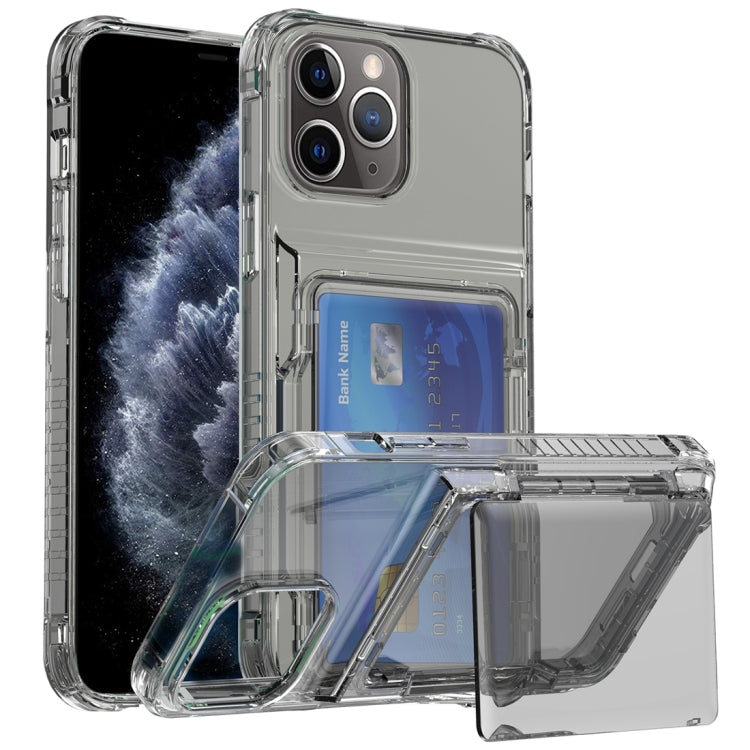 Crystal Clear Flip Card Slot Phone Case, For iPhone 12 Pro Max, For iPhone 11 Pro Max, For iPhone 11, For iPhone 11 Pro