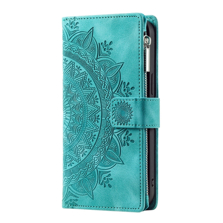 Multi-Card Totem Zipper Leather Phone Case, For iPhone 11 Pro