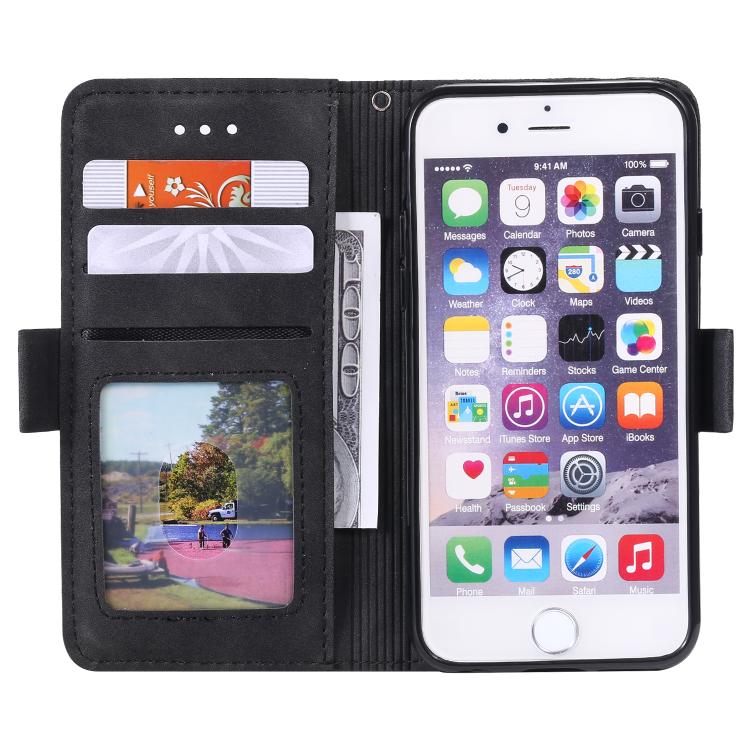 Retro Splicing Horizontal Flip Leather Phone Case, For iPhone 16e, For iPhone 16 Plus, For iPhone 16, For iPhone 15 Pro Max, For iPhone 15 Pro