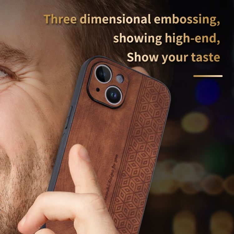 AZNS 3D Embossed Skin Feel Phone Case, For iPhone 15 Plus, For iPhone 15