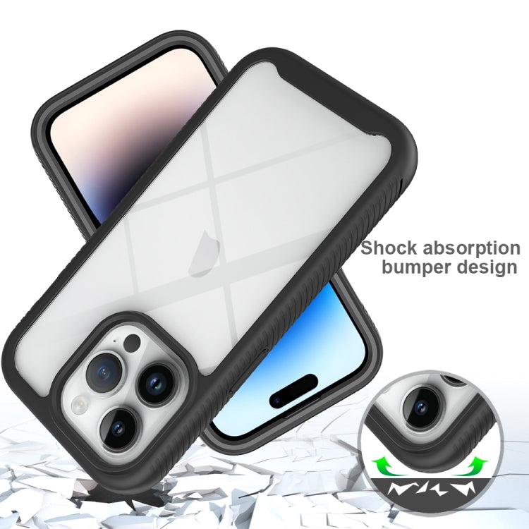 Starry Sky Solid Color Shockproof TPU Clear PC Phone Case, For iPhone 15 Pro, For iPhone 15 Plus, For iPhone 15