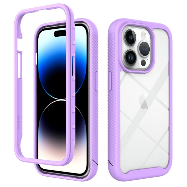 Starry Sky Solid Color Shockproof TPU Clear PC Phone Case, For iPhone 15 Pro, For iPhone 15 Plus, For iPhone 15