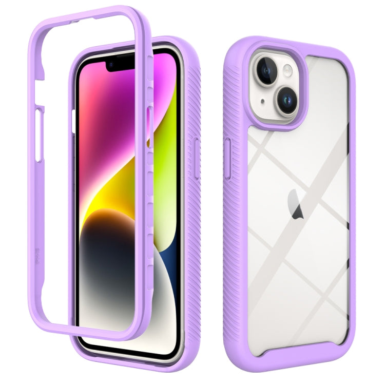 Starry Sky Solid Color Shockproof TPU Clear PC Phone Case, For iPhone 15 Pro, For iPhone 15 Plus, For iPhone 15