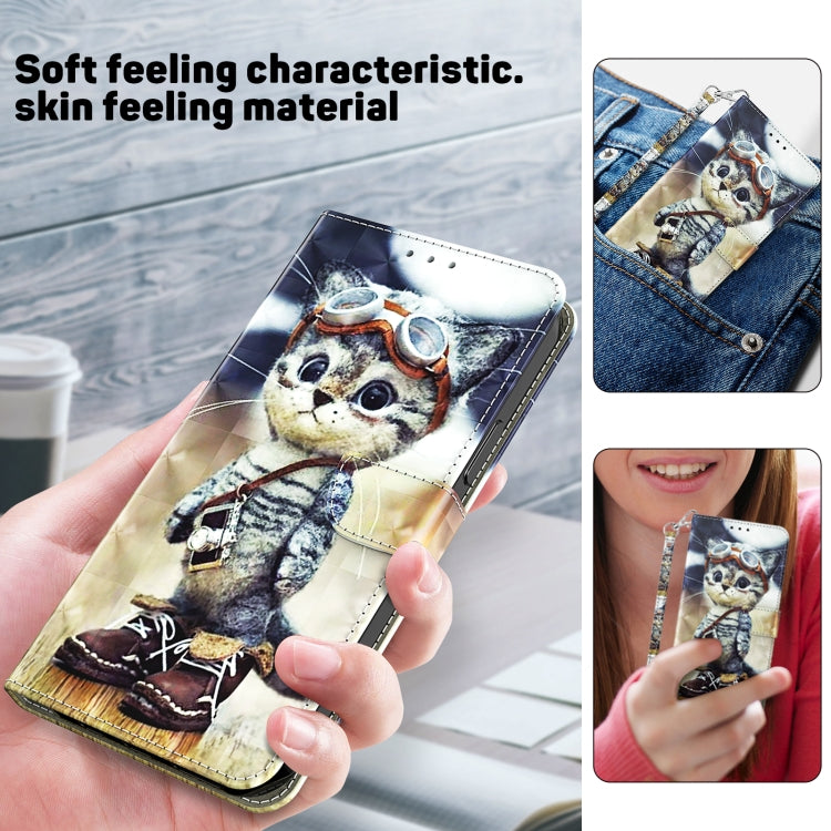 3D Painted Leather Phone Case, For iPhone 16 Pro Max, For iPhone 16 Pro, For iPhone 16 Plus