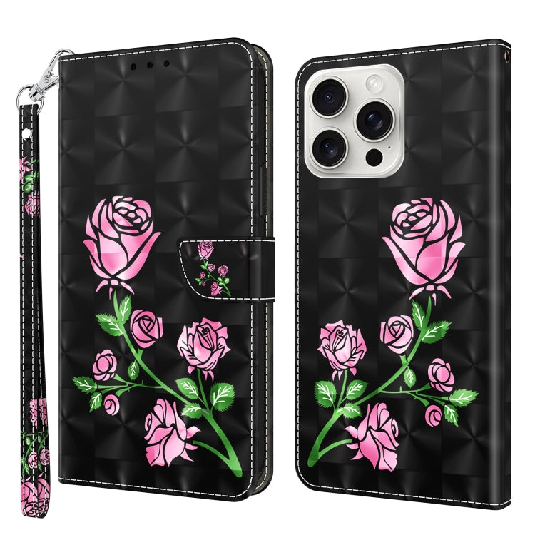 3D Painted Leather Phone Case, For iPhone 16 Pro Max, For iPhone 16 Pro, For iPhone 16 Plus