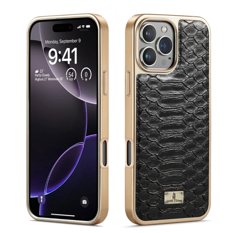 Fierre Shann Python Texture Electroplating PU Phone Case, For iPhone 16 Pro Max, For iPhone 16 Pro, For iPhone 16 Plus, For iPhone 16, For iPhone 15 Pro Max, For iPhone 15 Pro, For iPhone 15 Plus, For iPhone 15