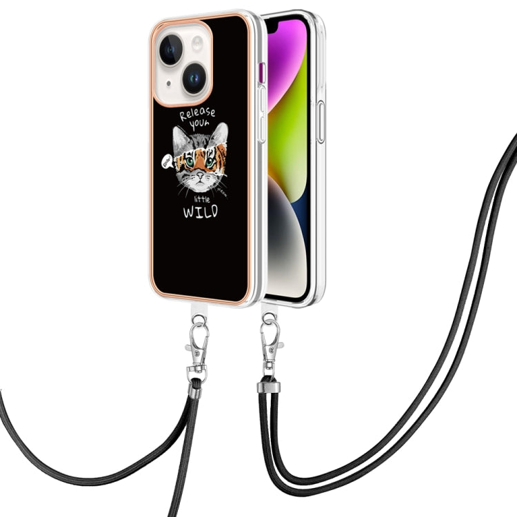 Electroplating Dual-side IMD Phone Case with Lanyard, For iPhone SE 2022 / SE 2020 / 8 / 7, For iPhone 13 Pro Max, For iPhone 13 Pro, For iPhone 13