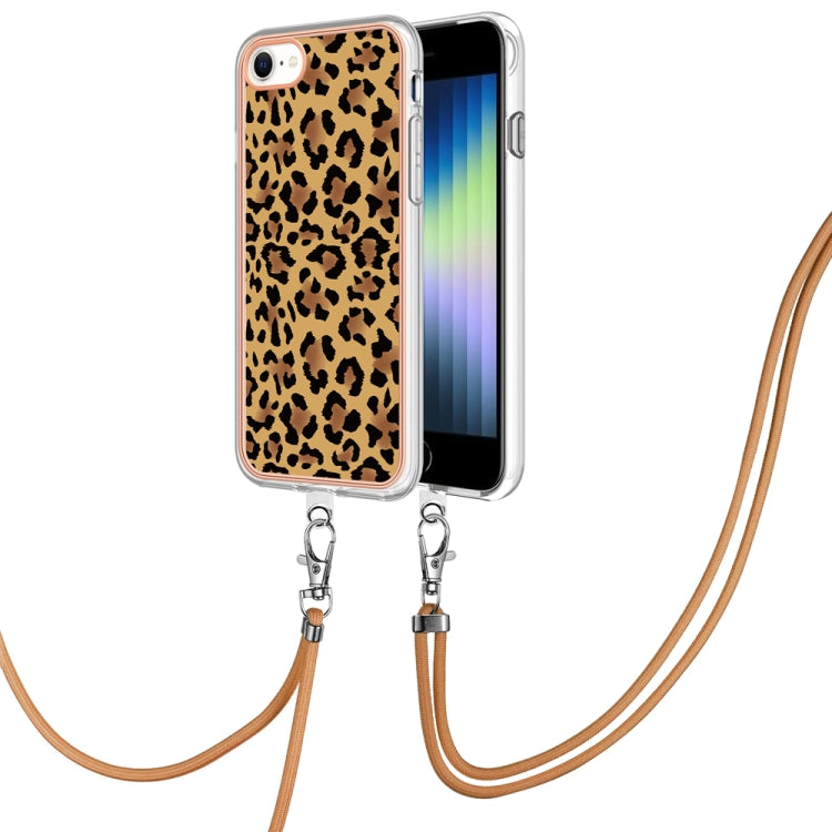 Electroplating Dual-side IMD Phone Case with Lanyard, For iPhone SE 2022 / SE 2020 / 8 / 7, For iPhone 13 Pro Max, For iPhone 13 Pro, For iPhone 13