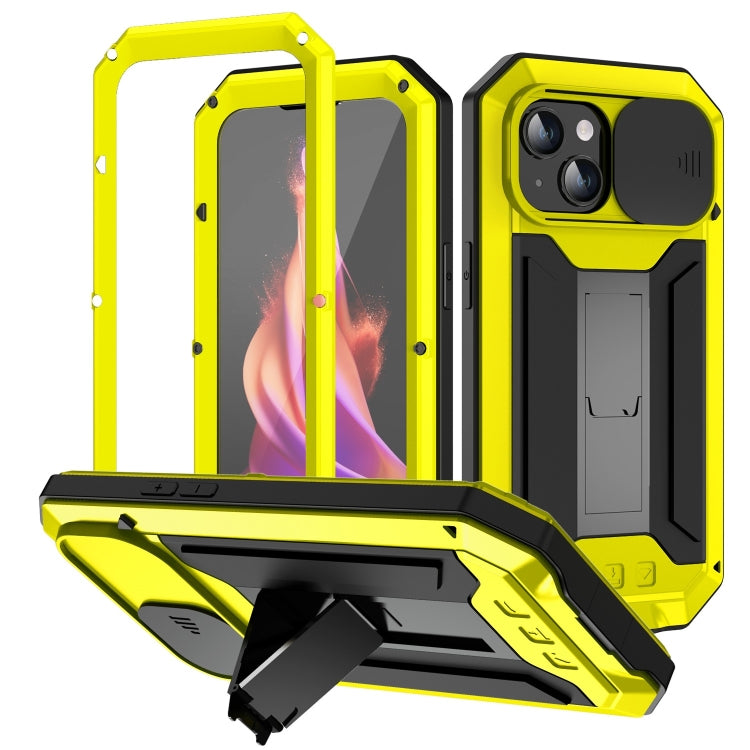 R-JUST Sliding Camera IP54 Life Waterproof Holder Phone Case, For iPhone 16e, For iPhone 16 Pro Max, For iPhone 16 Pro, For iPhone 16 Plus, For iPhone 16, For iPhone 15 Pro Max, For iPhone 15 Pro, For iPhone 15 Plus