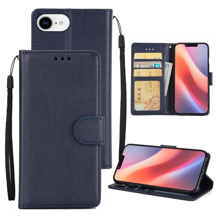 Multifunctional Horizontal Flip Leather Phone Case with Three Card Slots, For iPhone 16e, For iPhone 16 Pro Max, For iPhone 16 Pro, For iPhone 16 Plus, For iPhone 16, For iPhone 15 Pro Max