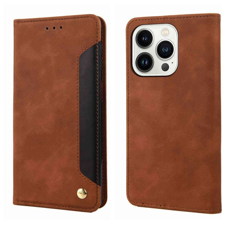 Skin Feel Splicing Leather Phone Case, For iPhone 16e, For iPhone 16 Pro Max, For iPhone 16 Pro, For iPhone 16 Plus, For iPhone 16