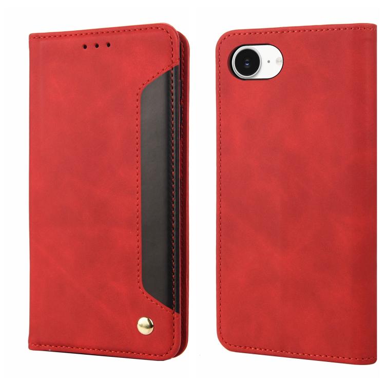 Skin Feel Splicing Leather Phone Case, For iPhone 16e, For iPhone 16 Pro Max, For iPhone 16 Pro, For iPhone 16 Plus, For iPhone 16