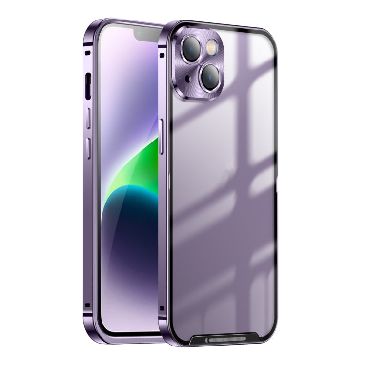 Frosted Metal Phone Case, For iPhone 15 Plus, For iPhone 15