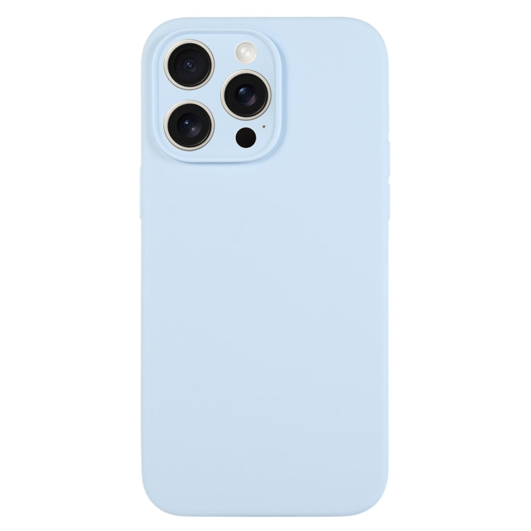 Pure Color Liquid Silicone Fine Pore Phone Case, For iPhone 15 Pro