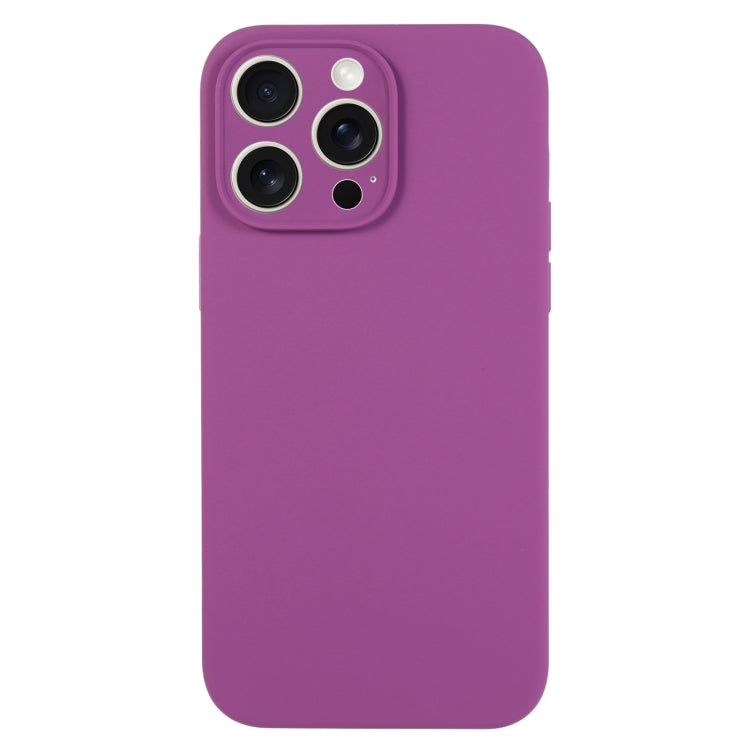 Pure Color Liquid Silicone Fine Pore Phone Case, For iPhone 15 Pro