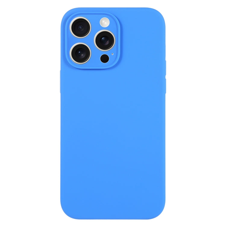 Pure Color Liquid Silicone Fine Pore Phone Case, For iPhone 15 Pro