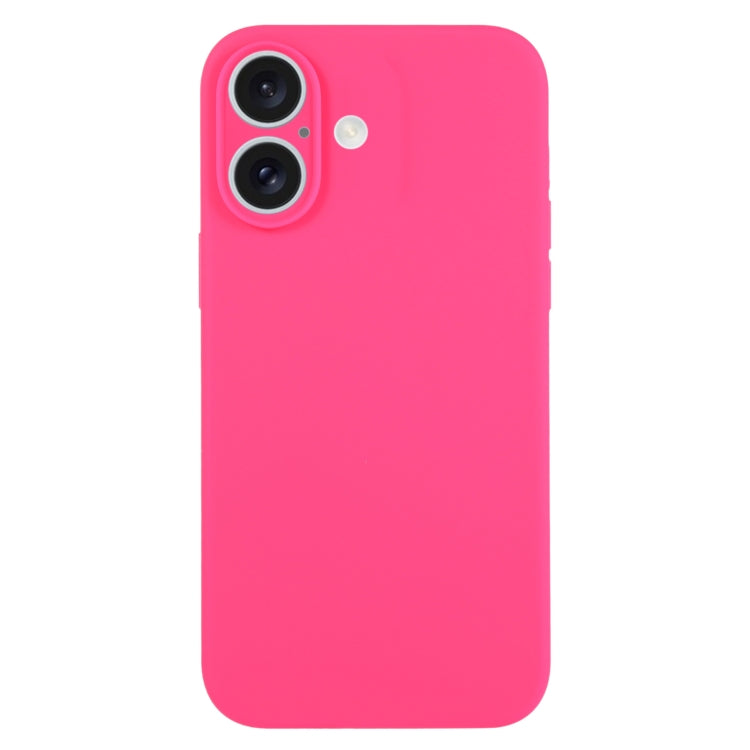 Pure Color Liquid Silicone Fine Pore Phone Case, For iPhone 16 Plus